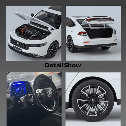 Honda Accord 1/18 Escala Die-cast: Réplica Detalhada Carro Miniatura Colecionável