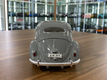 1/18 Metal Diecast Bburago Volkswagen Kafer Beetle (1955) Grey