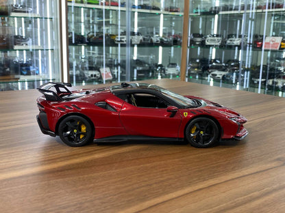1/18 Metal Diecast Bburago Ferrari SF90 XX Stradale in Dark Red