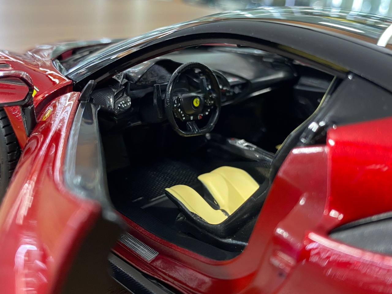 1/18 Metal Diecast Bburago Ferrari SF90 XX Stradale in Dark Red