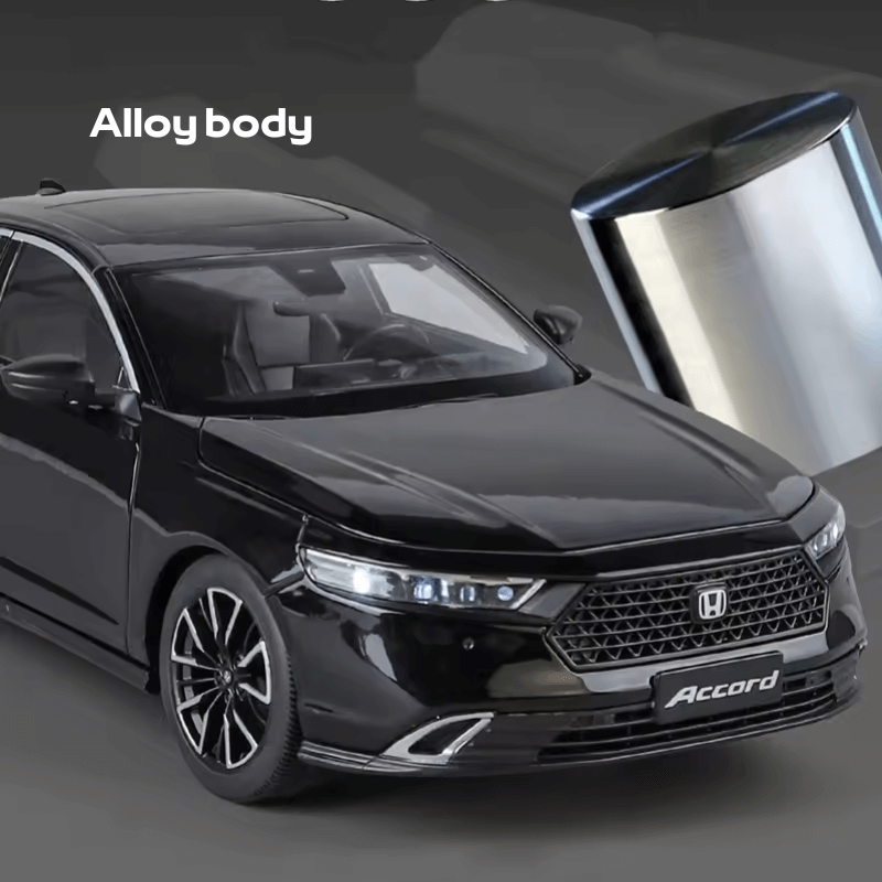 Honda Accord 1/18 Escala Die-cast: Réplica Detalhada Carro Miniatura Colecionável