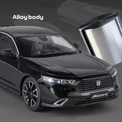 Honda Accord 1/18 Escala Die-cast: Réplica Detalhada Carro Miniatura Colecionável