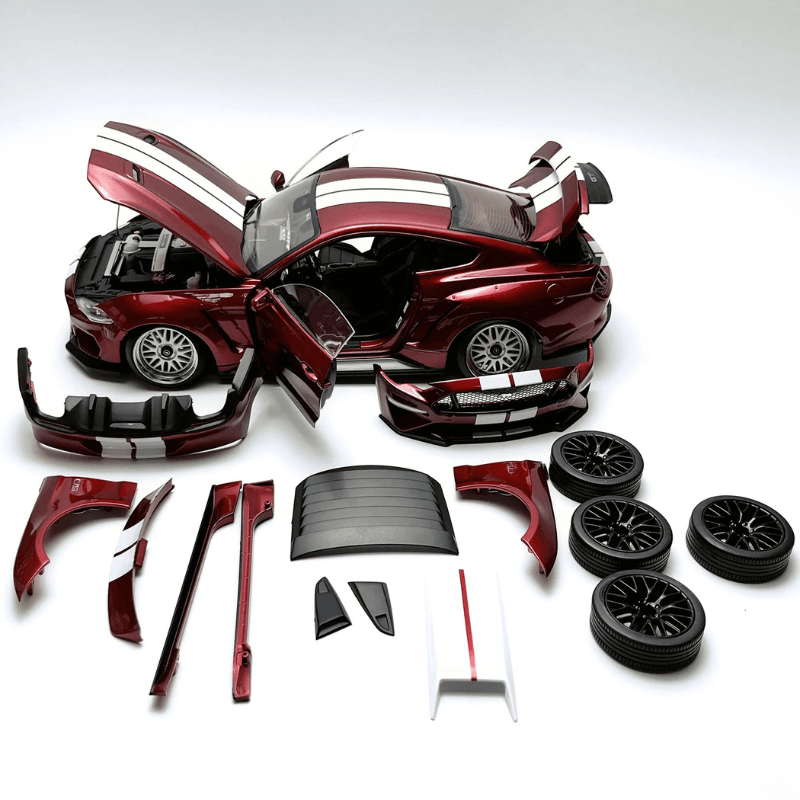 Réplica Detalhada Ford Mustang GT Escala 1:18, Modelo Colecionável Die-cast Premium