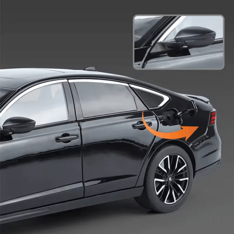 Honda Accord 1/18 Escala Die-cast: Réplica Detalhada Carro Miniatura Colecionável