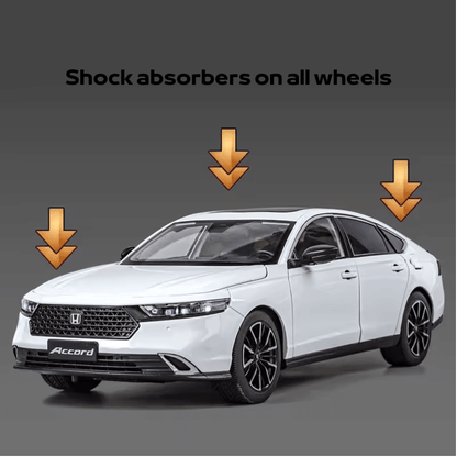 Honda Accord 1/18 Escala Die-cast: Réplica Detalhada Carro Miniatura Colecionável